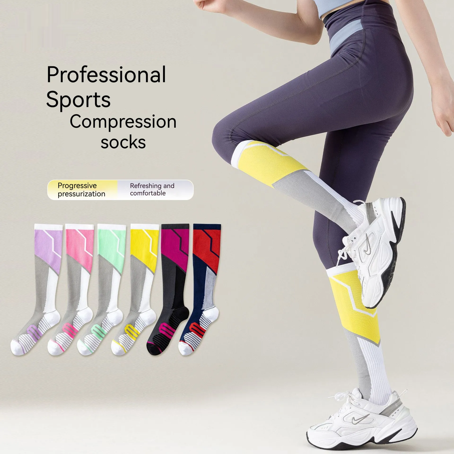 Womens Long Compression Socks