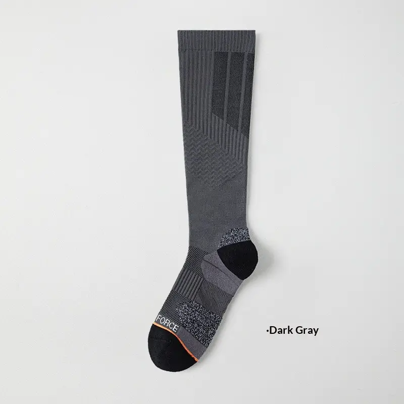 Womens Athletic Calf-length Socks High-top Slimming And Sweat-wicking