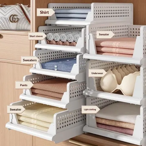 Bedroom and Dormitory Wardrobe Storage Boxes