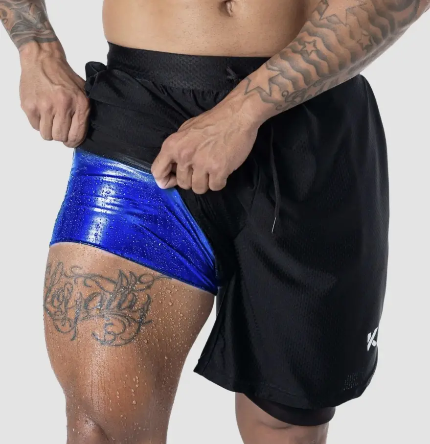 Men's Athletic Heat Trapping Sauna Shorts For Amazon