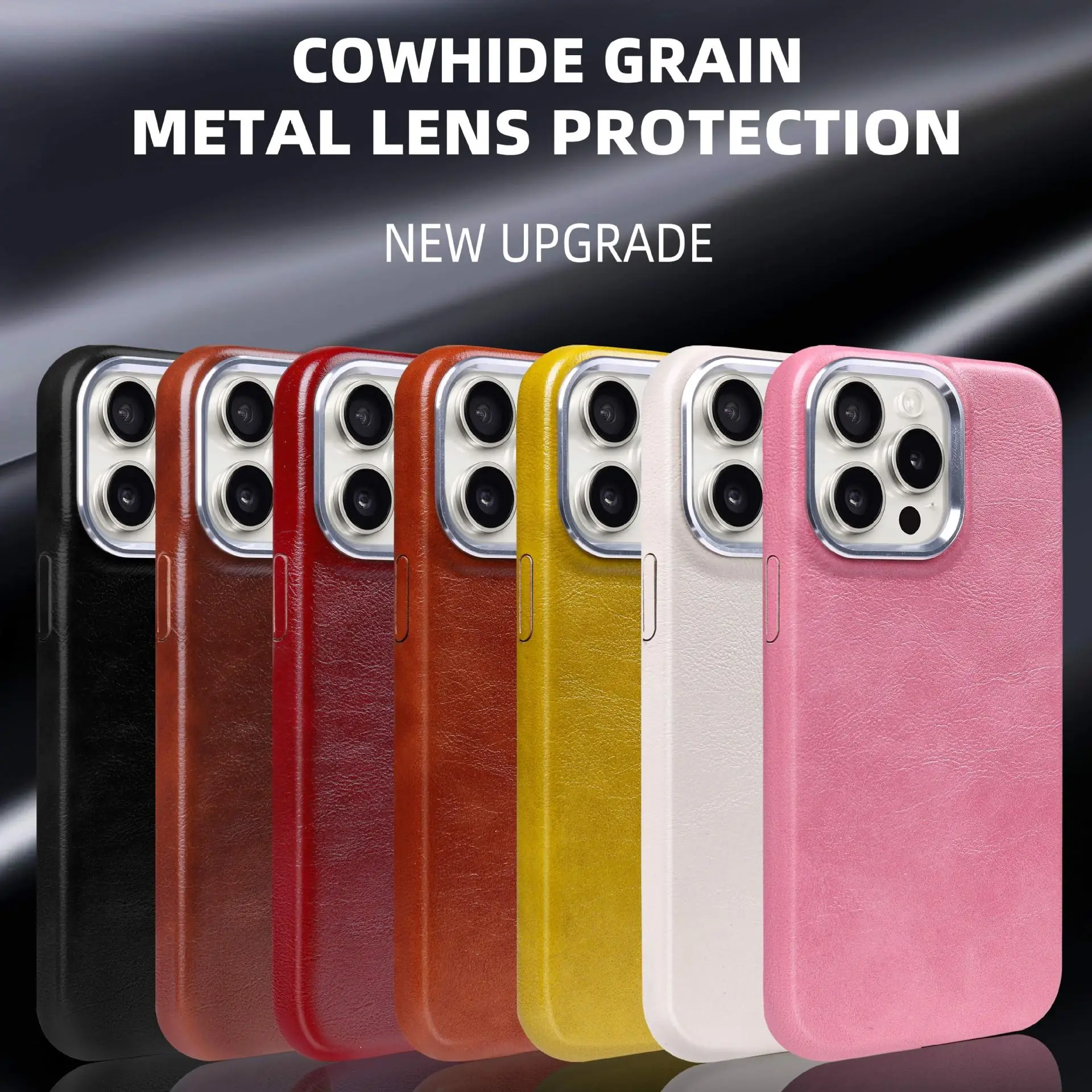 Metal Frame 11 Retro PU Leather Protective Case