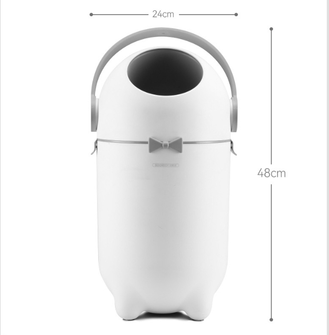 Baby-sealed Plastic Baby Trash Can 4