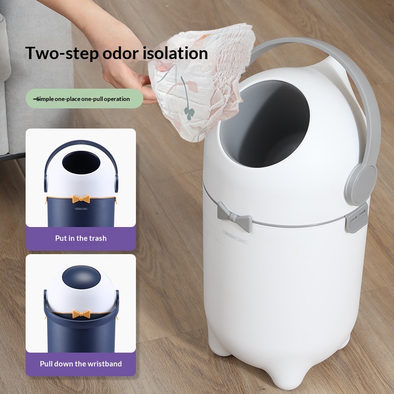 Baby-sealed Plastic Baby Trash Can 2