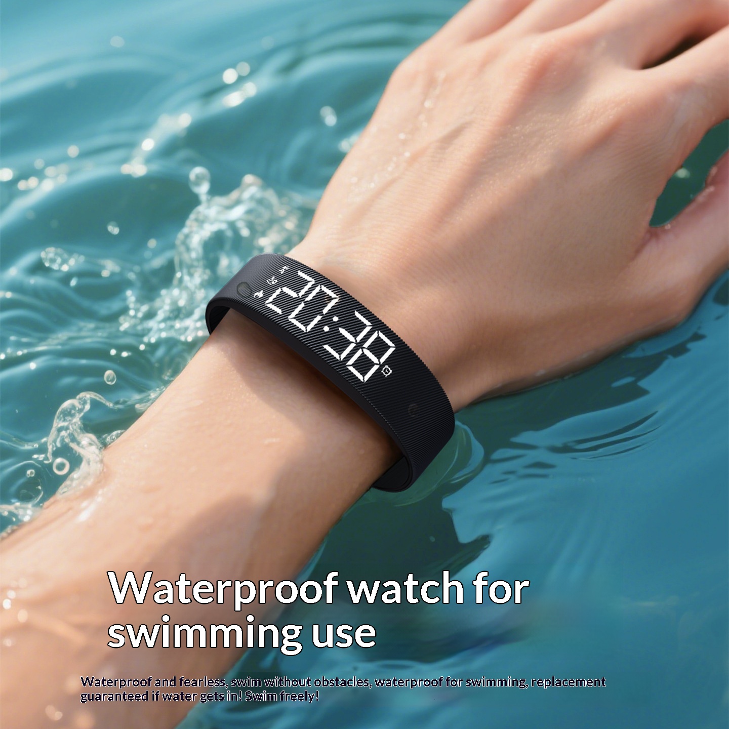 Smart Sports Watch For Men And Women Waterproof With Timing Function Silent Vibration Alarm And An Electronic Wristband 6