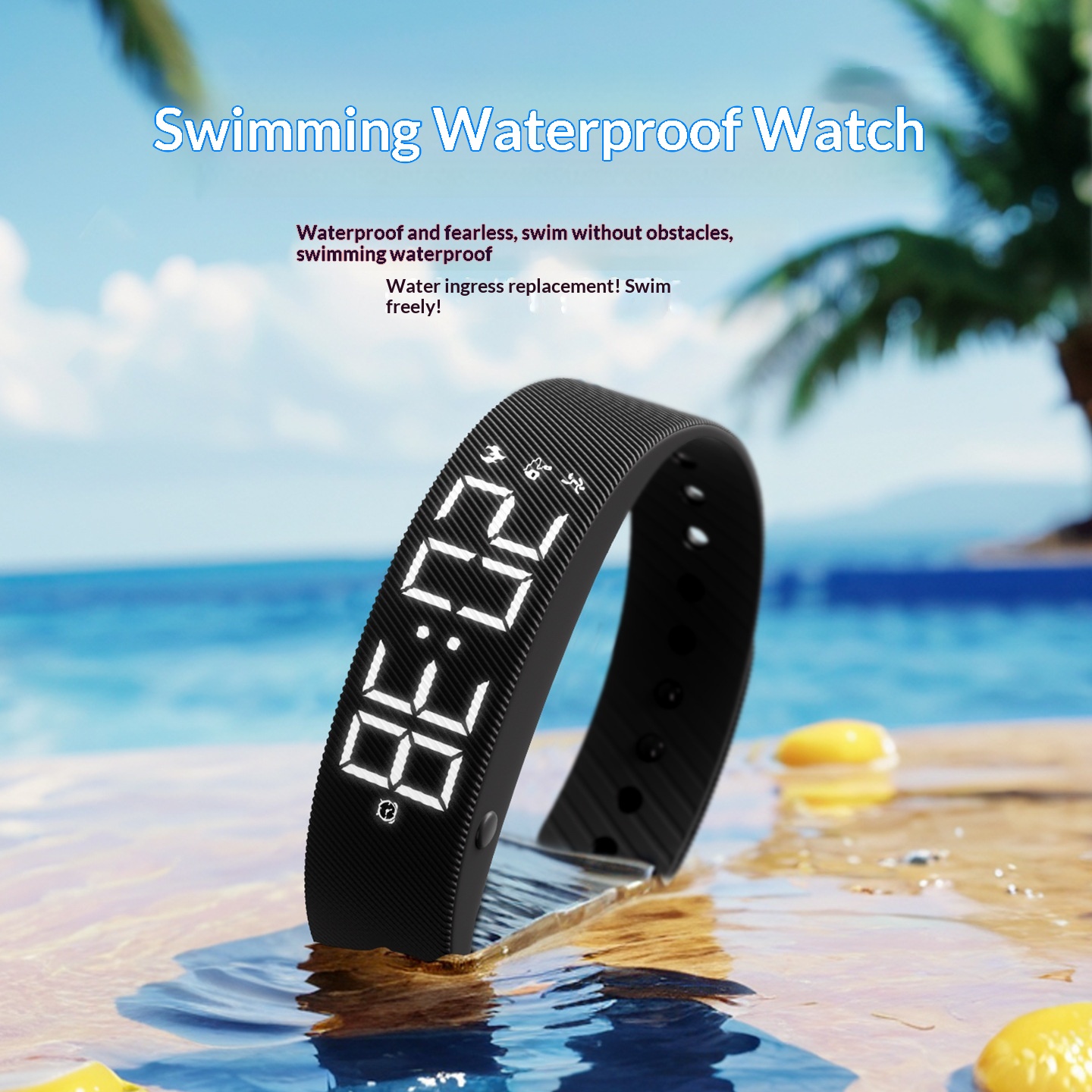 Smart Sports Watch For Men And Women Waterproof With Timing Function Silent Vibration Alarm And An Electronic Wristband 7