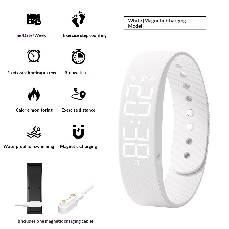 Smart Sports Watch For Men And Women Waterproof With Timing Function Silent Vibration Alarm And An Electronic Wristband 10