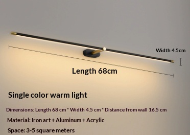 Lampe de vanité simple, table de maquillage, salle de bains, miroir, armoire – Image 9
