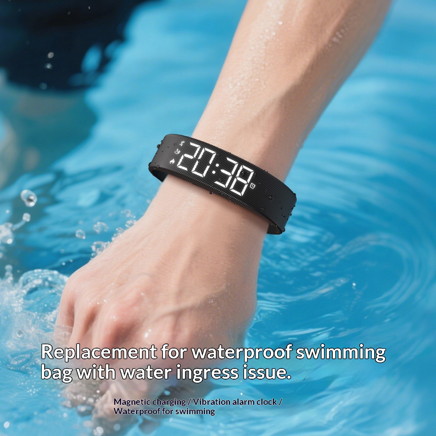Smart Sports Watch For Men And Women Waterproof With Timing Function Silent Vibration Alarm And An Electronic Wristband 3