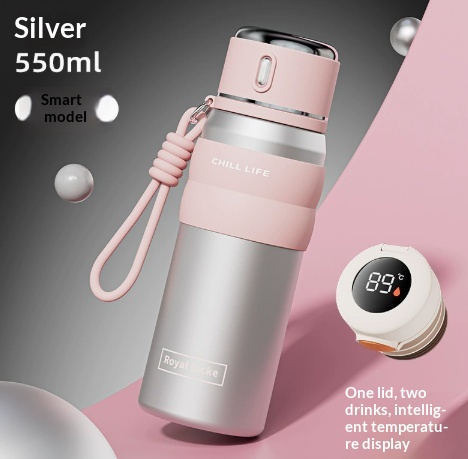 Stainless Steel Insulated Cup Vs Smart Temperature-display Portable Water Bottle 10