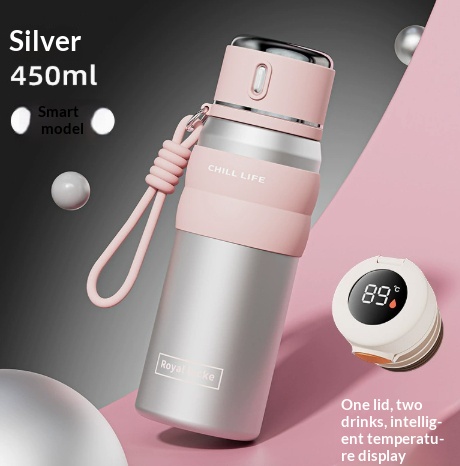 Stainless Steel Insulated Cup Vs Smart Temperature-display Portable Water Bottle 9