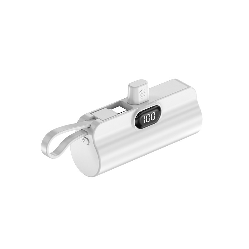 Banque d'alimentation portable avec câble intégré, 10 000 mah et support – Image 2