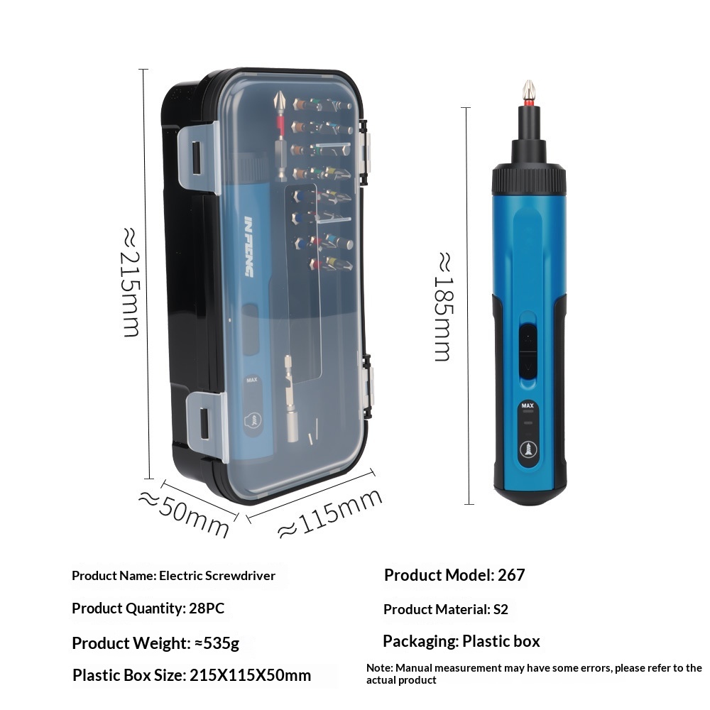 Household Electric Screwdriver Tool Set