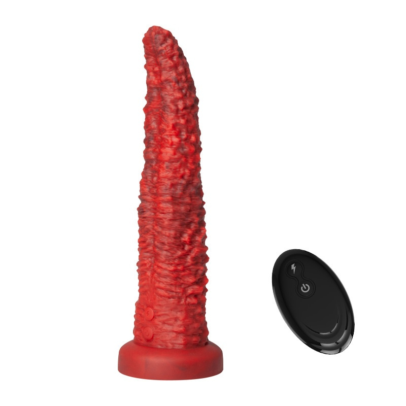 Wireless Remote-Controlled Telescopic Vibrating Anatomical Dildo Toy 2