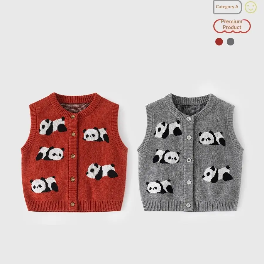 Cute Knitted Pure Cotton Baby Vest