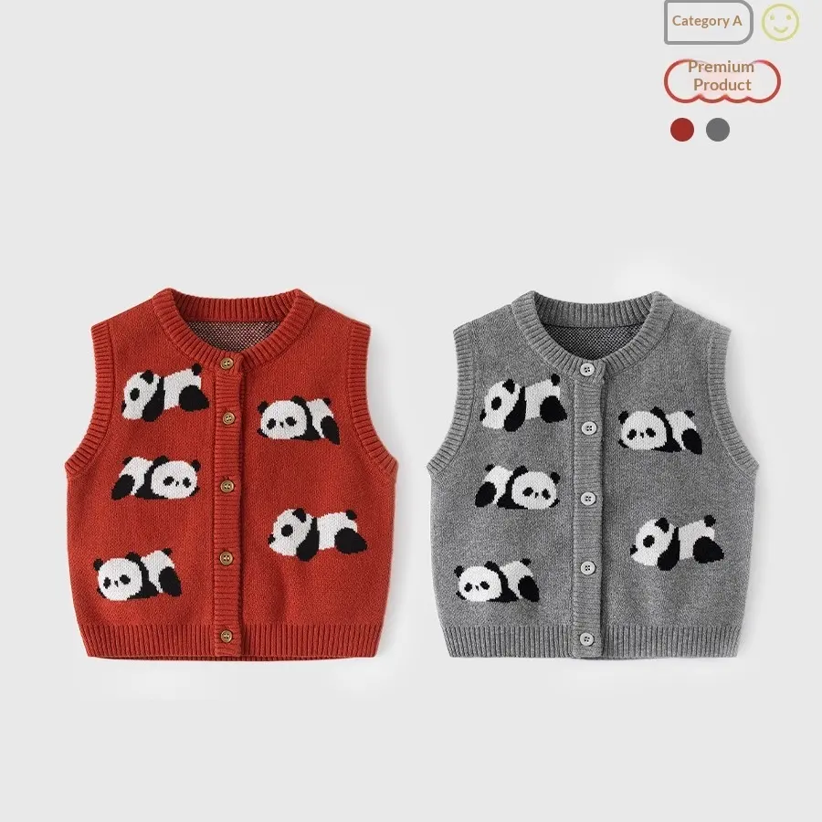 Cute Knitted Pure Cotton Baby Vest