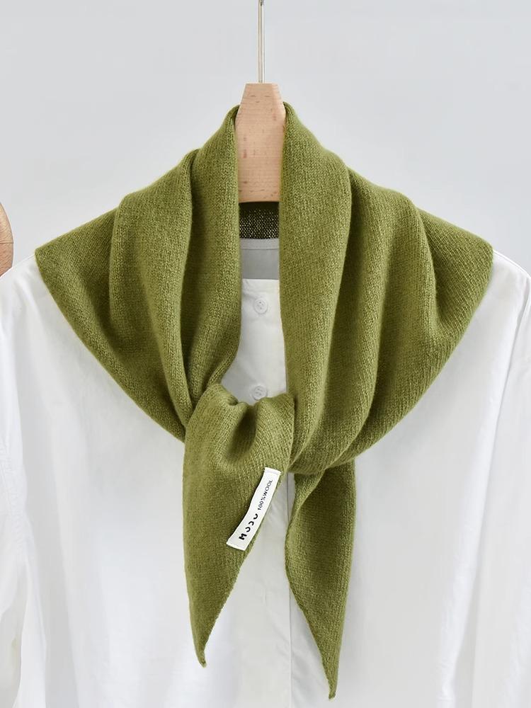 All-match Small Scarf With English Letter Accents