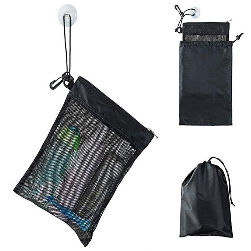 Bathroom Hanging Drawstring Storage Bag For Toiletries