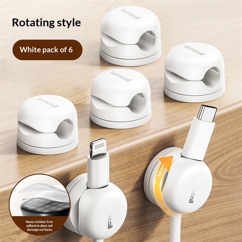 Cable Organizer Desktop Data Cable Holder 2