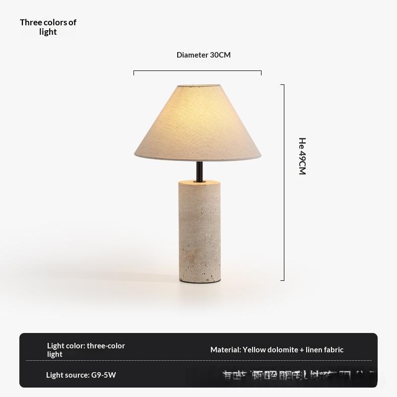Vintage Stone Table Lamp, picture 3 of 4