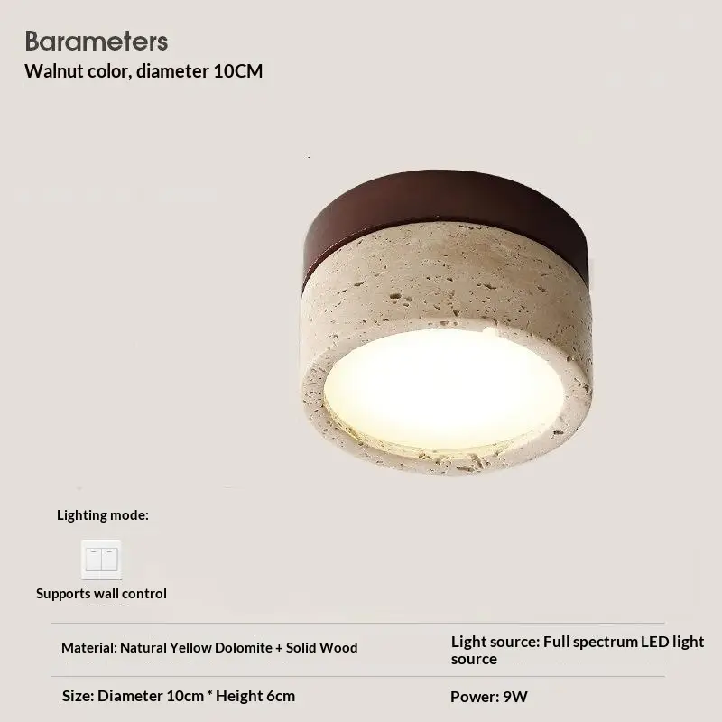 Cross-border Best-selling Yellow Cave Stone Vanity Light