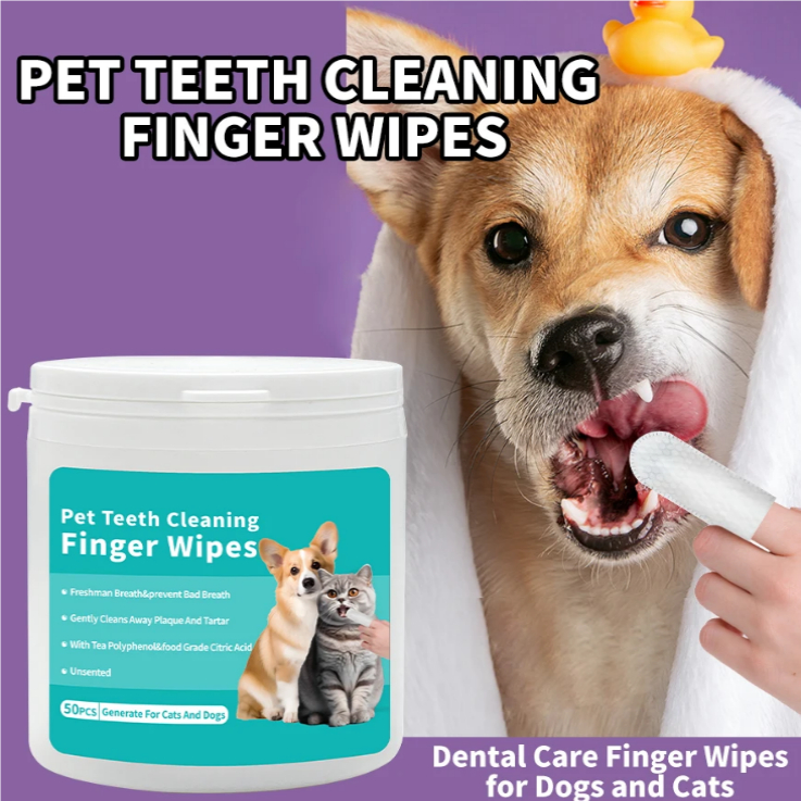 Disposable Pet Cleaning Products Teeth Cleaning Wipes Ear Care Fingertips Ear Mite Removal Cat And Dog Ear Cleaning Pet Products 3
