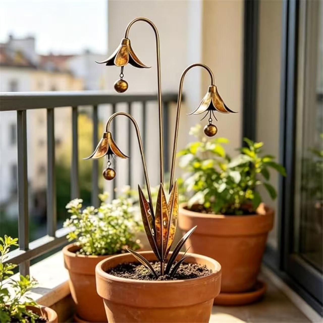 Wrought Iron Triple Bluebell Garden Stake — foto 6