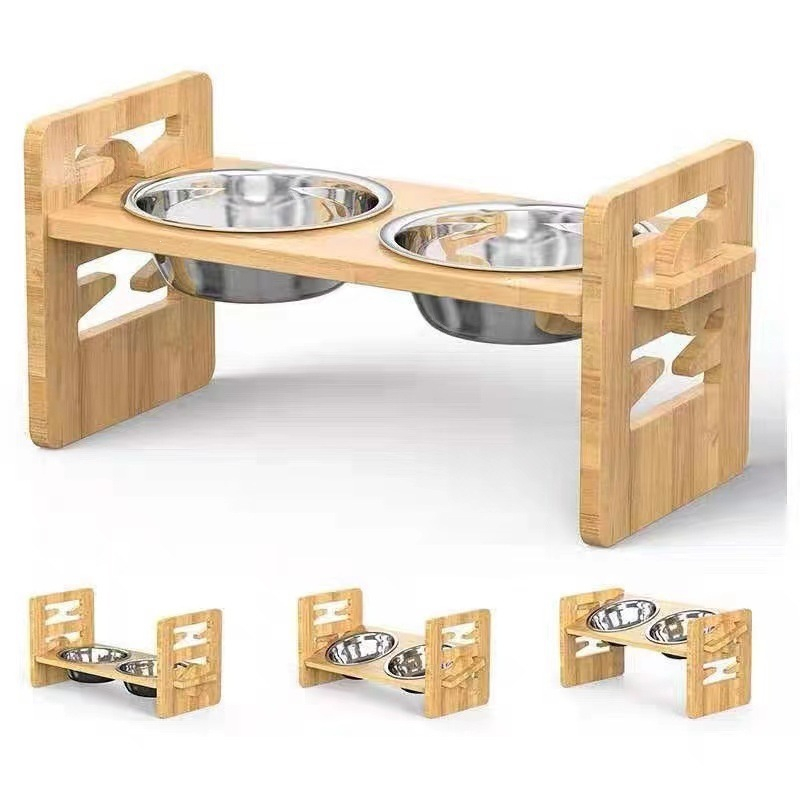 Holzfressnapf für Katzen - Bild 2