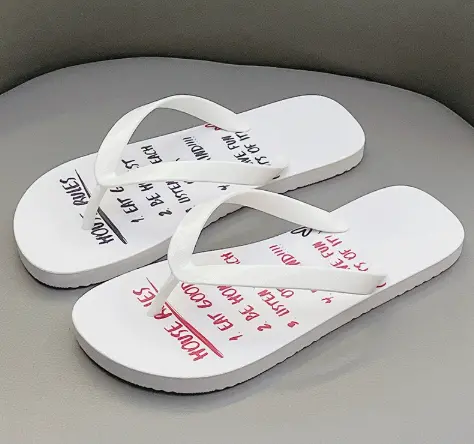 Mens Summer Thick-Soled Non-Slip Outdoor Beach Slippers