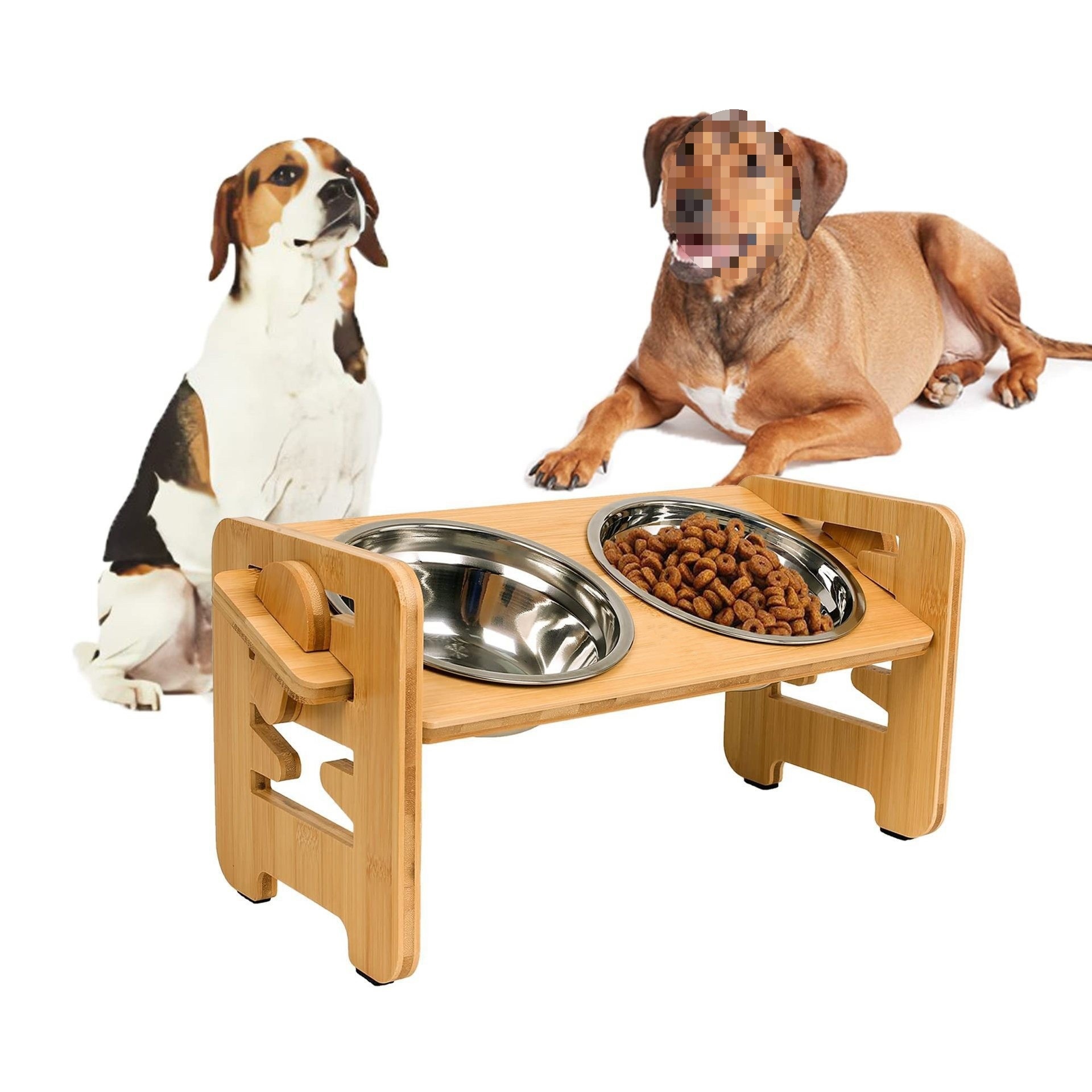 Holzfressnapf für Katzen - Bild 1