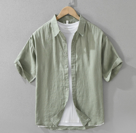 Linen Short Sleeve Shirt, picture 4 of 8