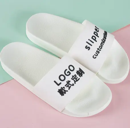 Couple Printed Fashionable Indoor Household One Word Slippers