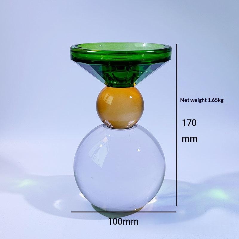 Crystal Multi-colored Candle Holder For Atmospheric Decor 5