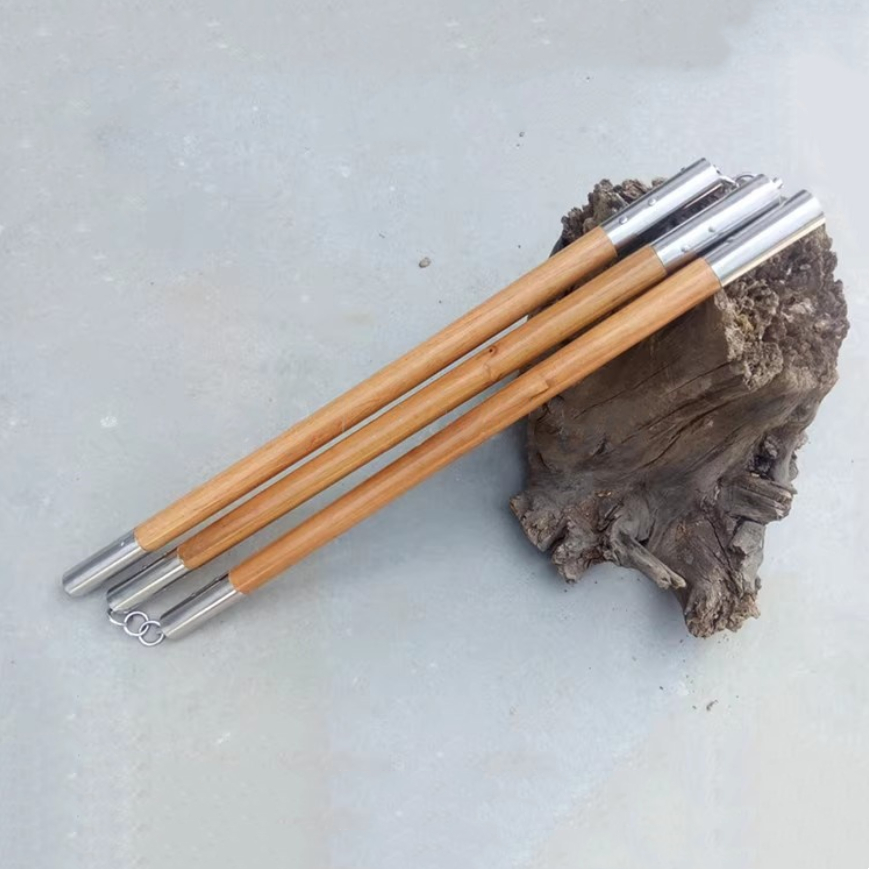 Solid Wood Three-section Staff