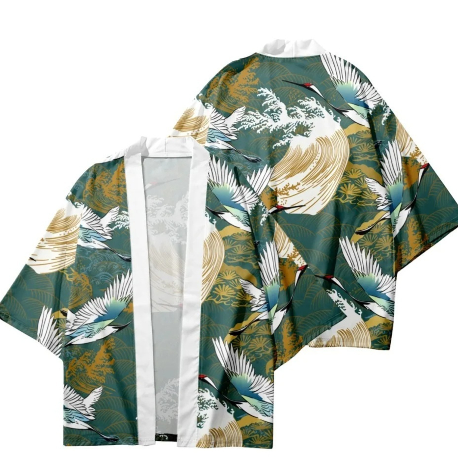 Fashionable Printed Cardigan Mens Shirt Top — foto 3