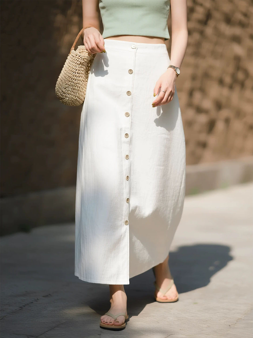 A-Line Linen Skirt, picture 3 of 5