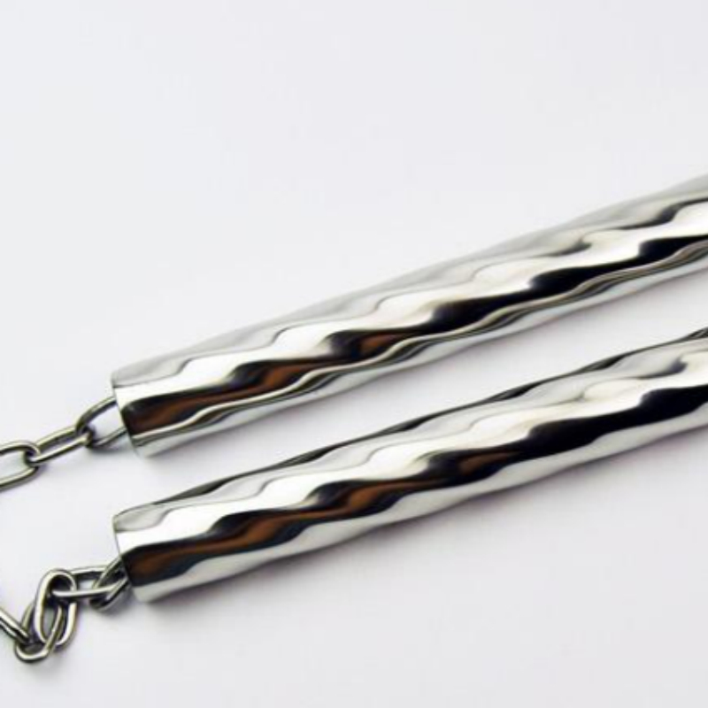 Double-section Staff Stainless Steel Threaded Non-slip
