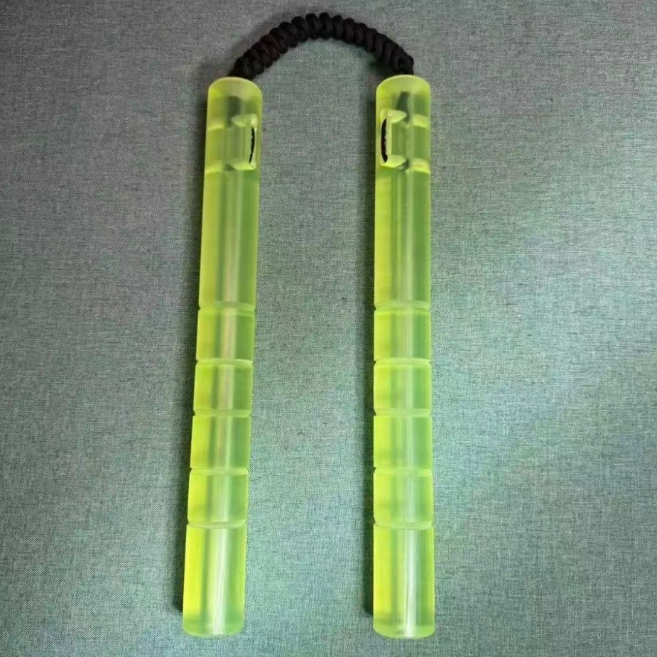 Jouet nunchaku portable transparent en plastique