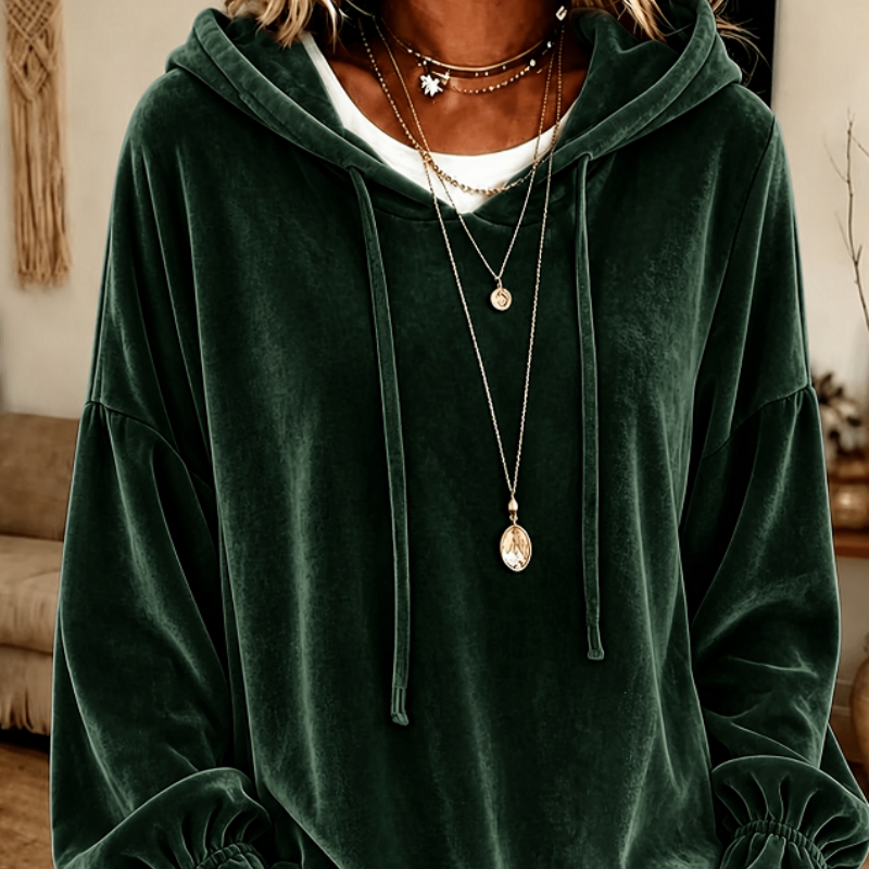 Solid-color Versatile Loose Pullover Top For Women