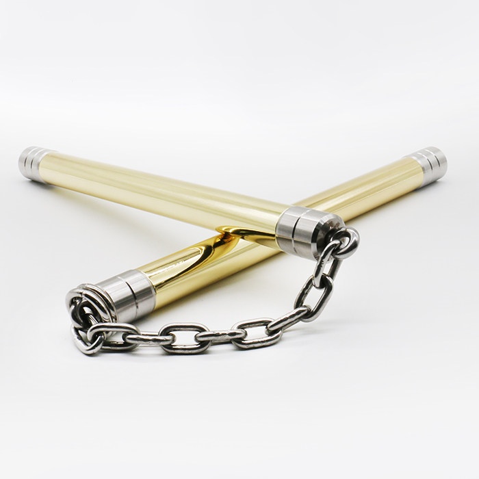 Adultlevel Skill oriented 1,000g Brass Nunchaku