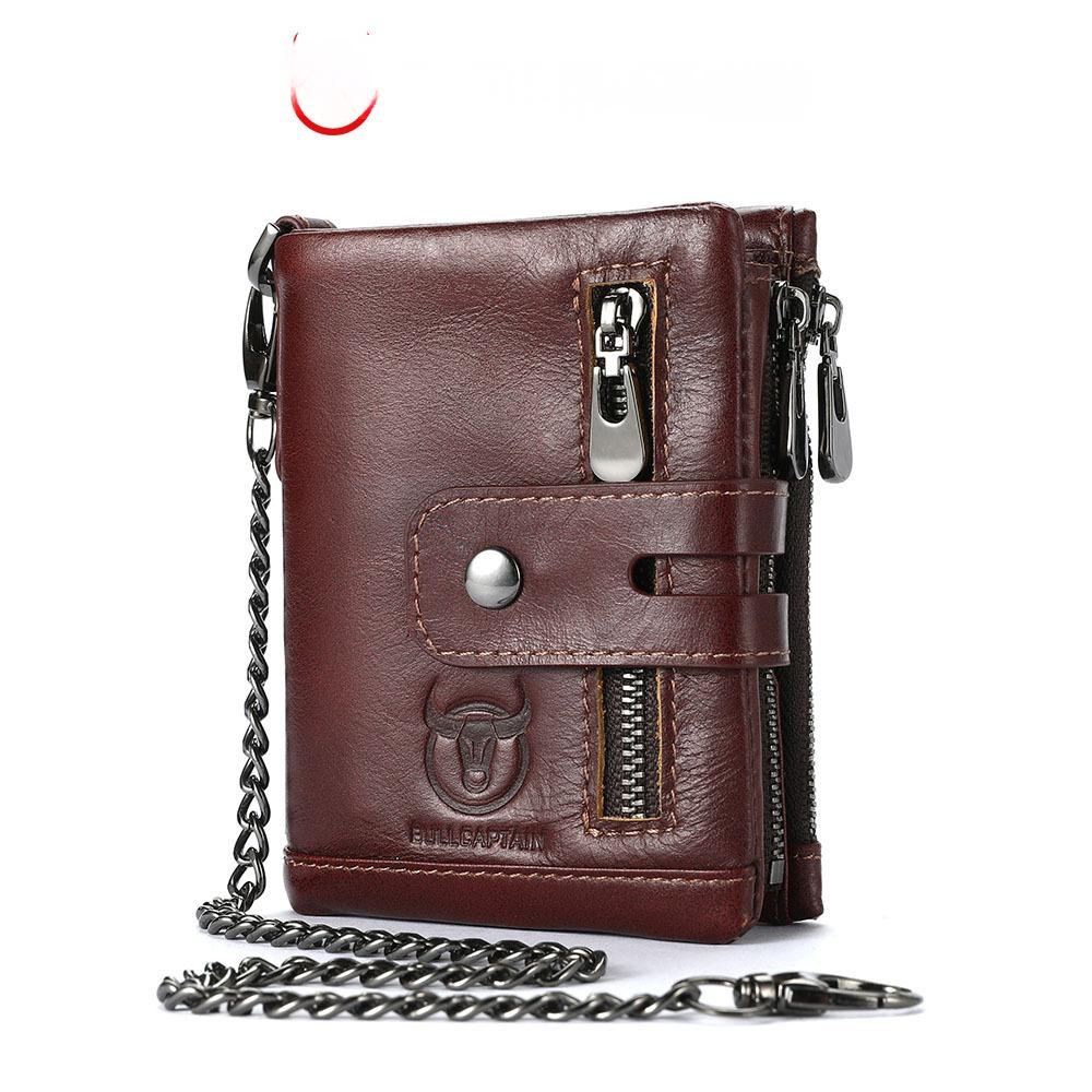 Captain Bull Mens Genuine Leather Phone Holder Wallet, Multi-functional 2
