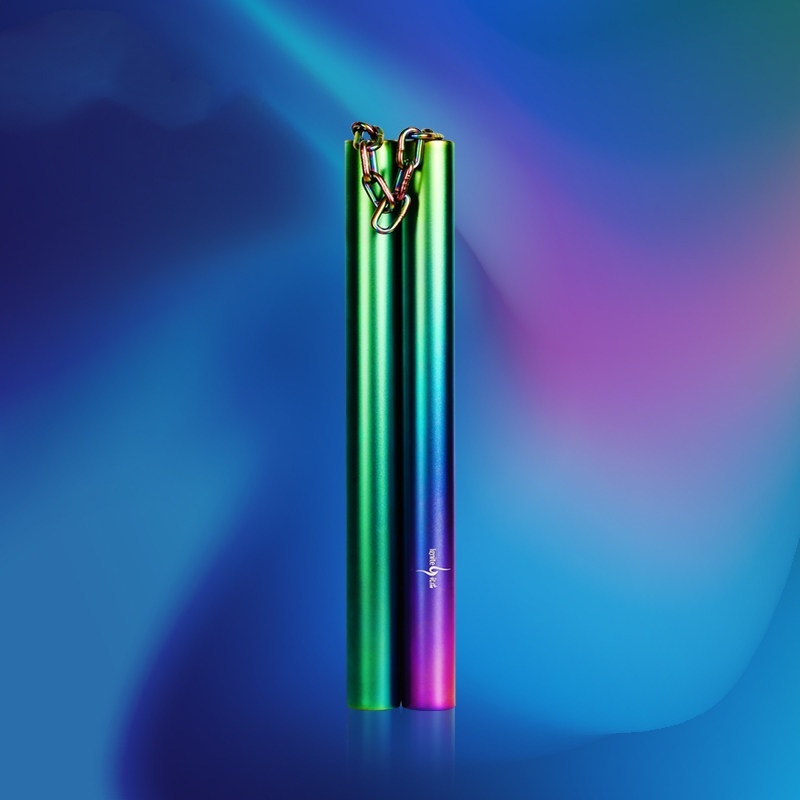 Stainless Steel Gradient Color Practical Training Nunchaku