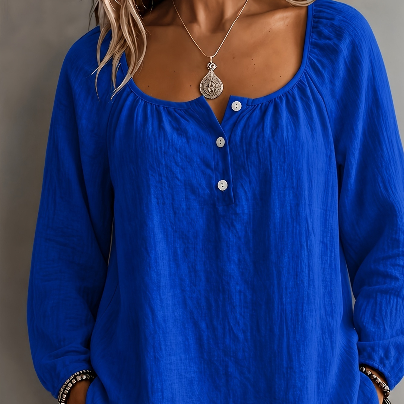 New Polyester Women's Long Sleeved Shirt