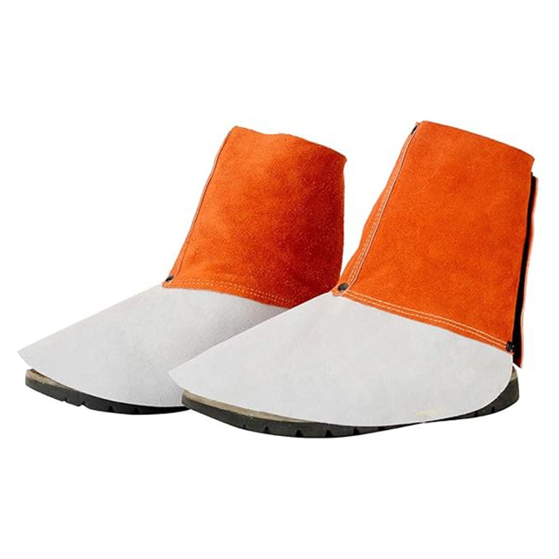 Leather Insulated And Reinforced Welding Leg Guards To Prevent Sparks And Splashes