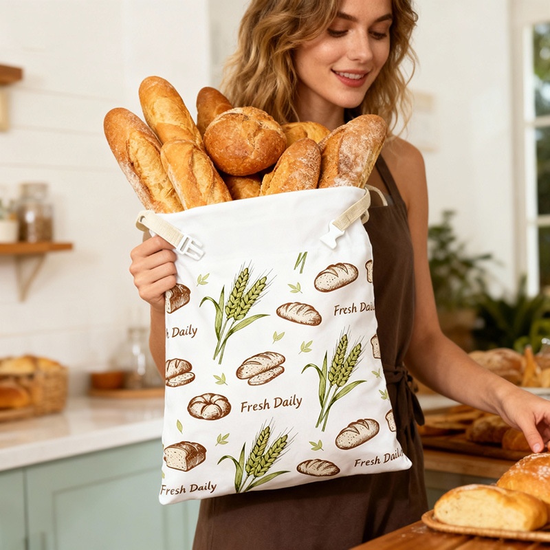 Beeswax Bread Bag Linen Cotton