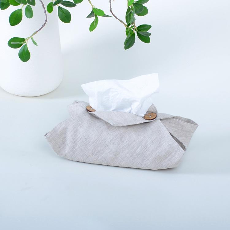 Fabric Living Room Home Car Linen Tissue Box 9