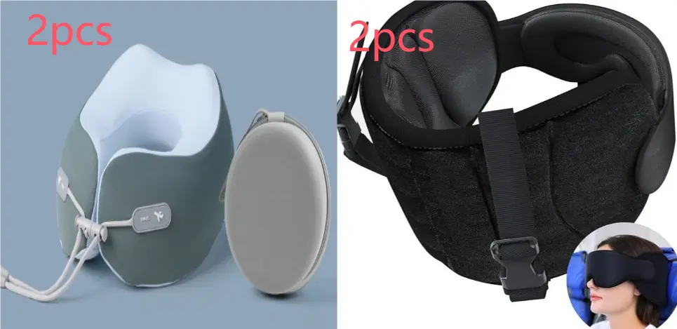 Memory Foam U-shaped Pillow Travel Neck Pillow Storage