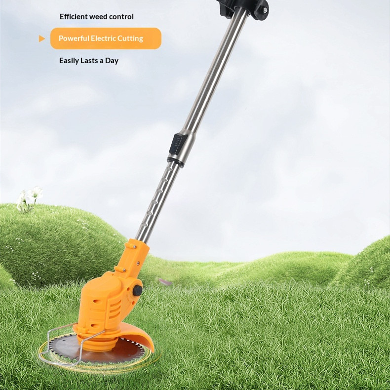 Rechargeable Lawn MowerLithiumion BatteryHousehold Weed Trimmer Electric