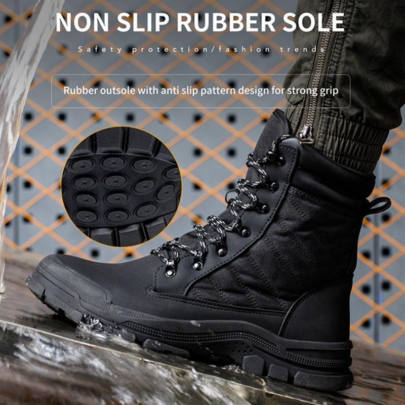 Men's High-top Labor Insurance Shoes Are Smash-proof