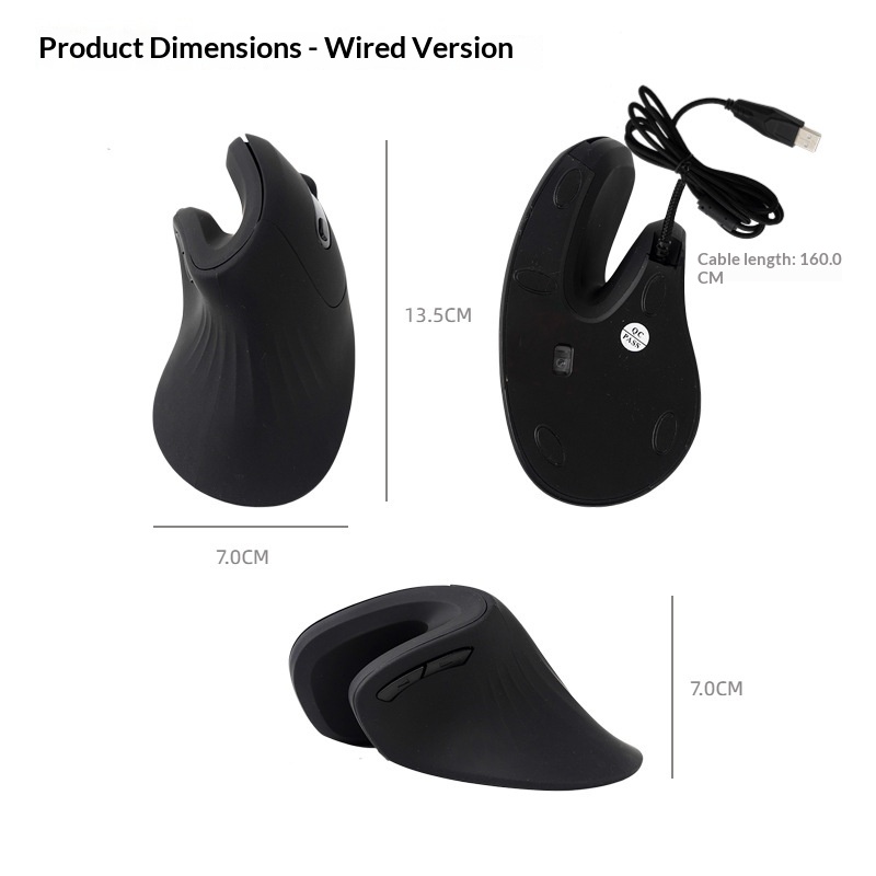 Bluetooth Dual-mode Vertical Mouse For Laptops 5
