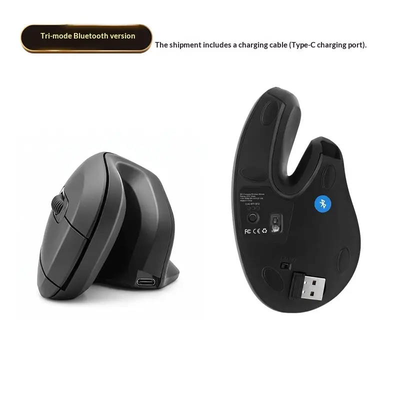 Bluetooth Dual-mode Vertical Mouse For Laptops